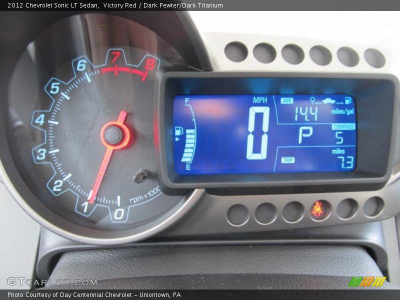 Victory Red / Dark Pewter/Dark Titanium 2012 Chevrolet Sonic LT Sedan