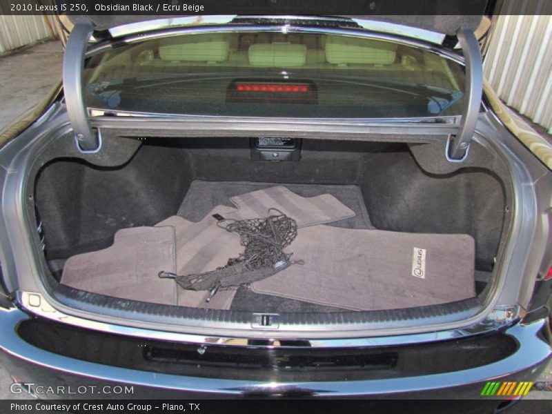 Obsidian Black / Ecru Beige 2010 Lexus IS 250