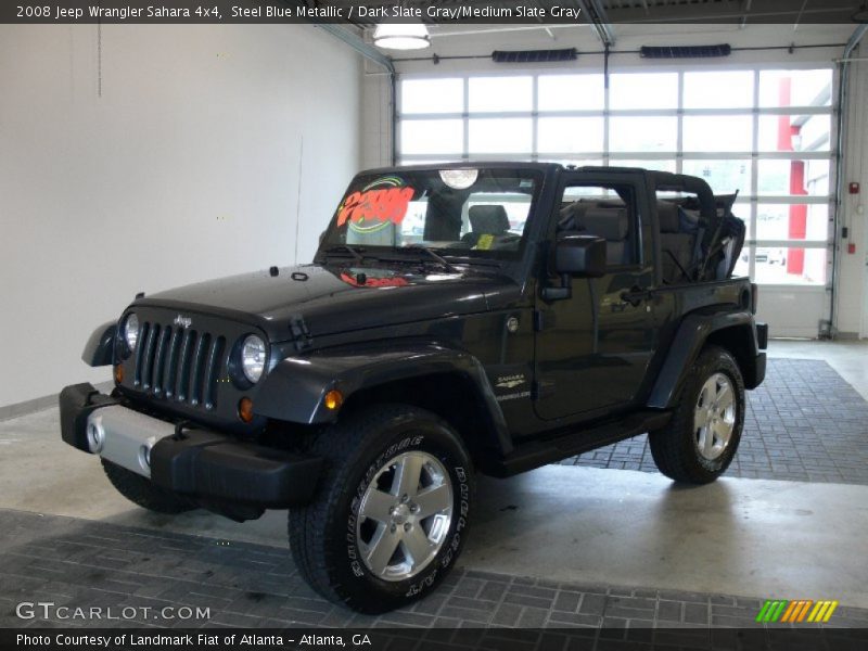 Steel Blue Metallic / Dark Slate Gray/Medium Slate Gray 2008 Jeep Wrangler Sahara 4x4