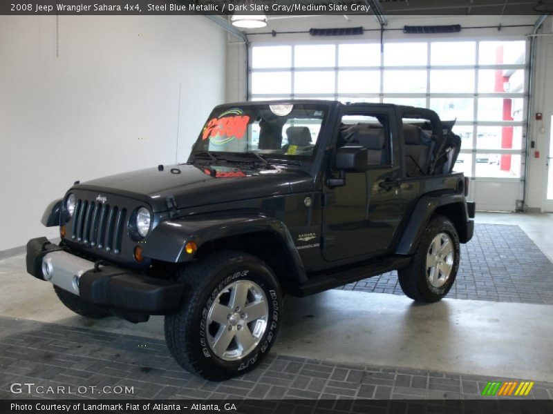 Steel Blue Metallic / Dark Slate Gray/Medium Slate Gray 2008 Jeep Wrangler Sahara 4x4