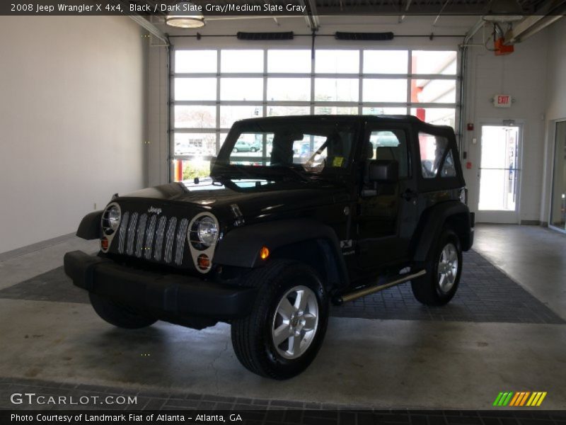 Black / Dark Slate Gray/Medium Slate Gray 2008 Jeep Wrangler X 4x4