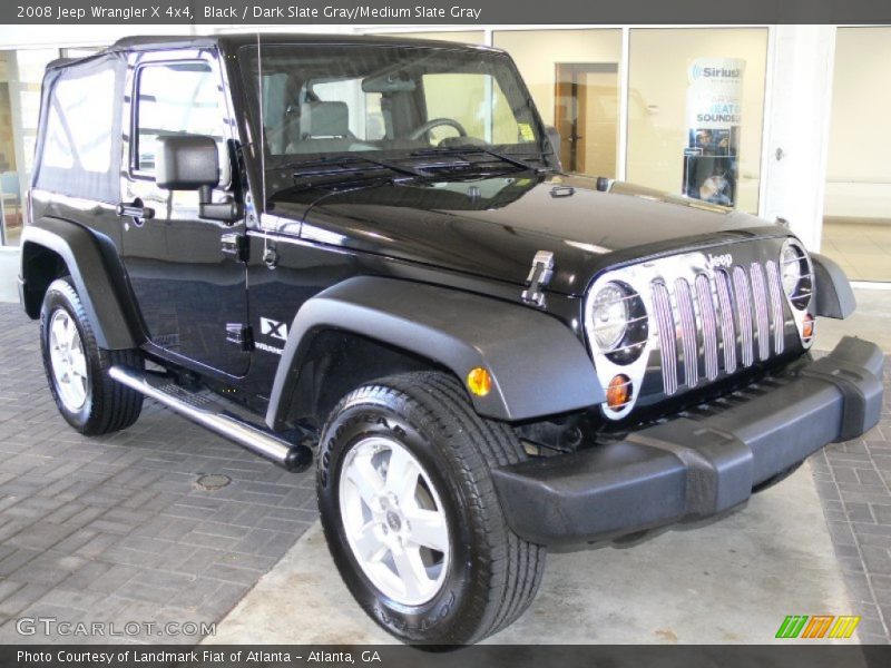 Black / Dark Slate Gray/Medium Slate Gray 2008 Jeep Wrangler X 4x4