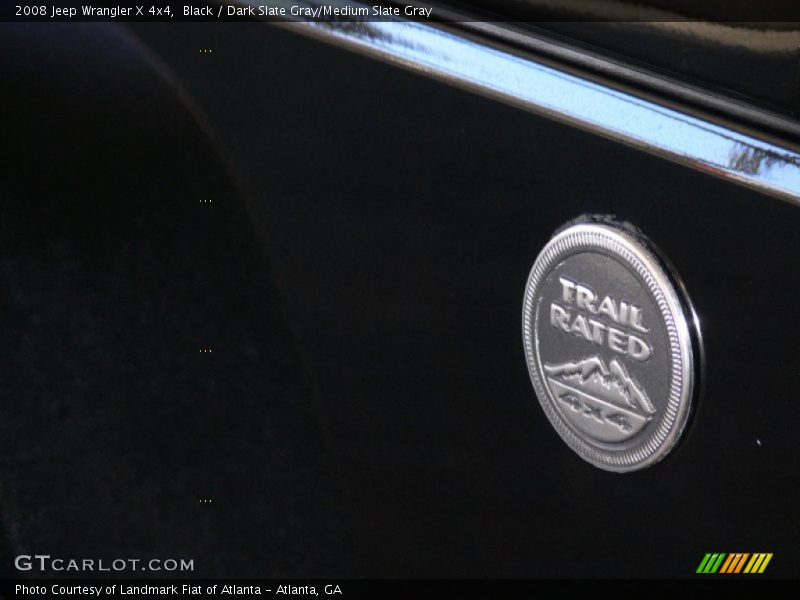 Black / Dark Slate Gray/Medium Slate Gray 2008 Jeep Wrangler X 4x4