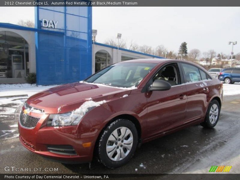 Autumn Red Metallic / Jet Black/Medium Titanium 2012 Chevrolet Cruze LS