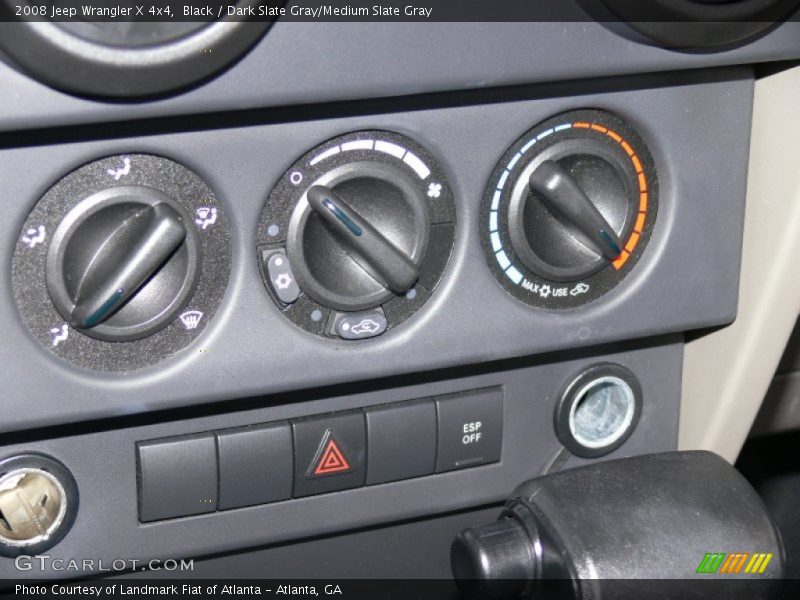 Black / Dark Slate Gray/Medium Slate Gray 2008 Jeep Wrangler X 4x4