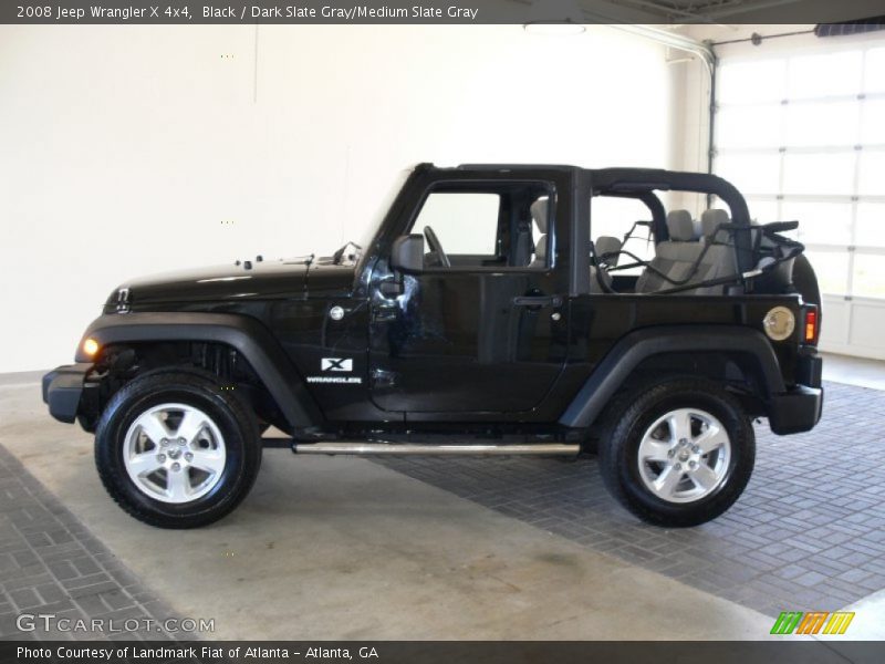 Black / Dark Slate Gray/Medium Slate Gray 2008 Jeep Wrangler X 4x4