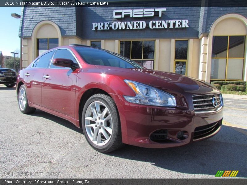 Tuscan Sun Red / Caffe Latte 2010 Nissan Maxima 3.5 S