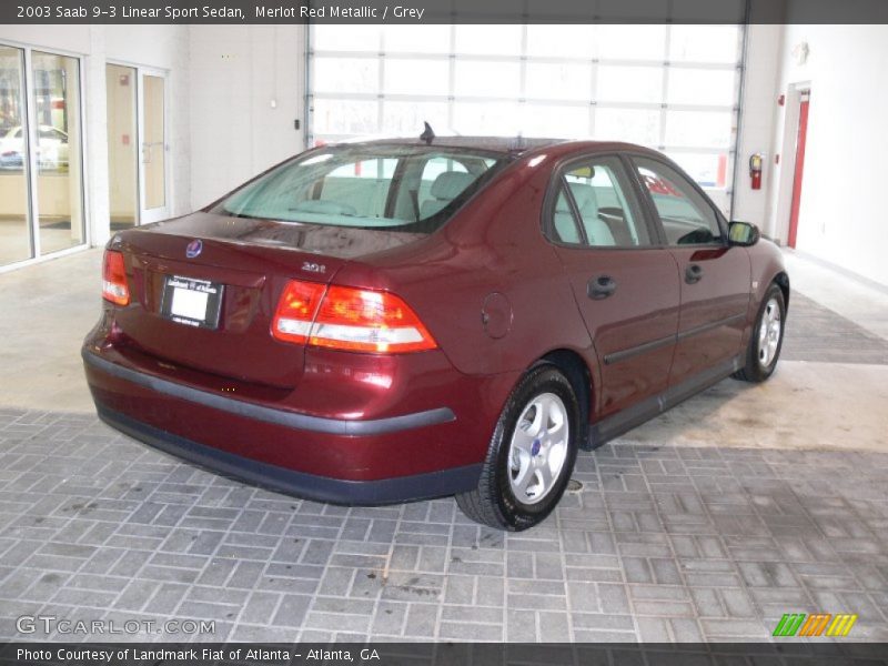 Merlot Red Metallic / Grey 2003 Saab 9-3 Linear Sport Sedan