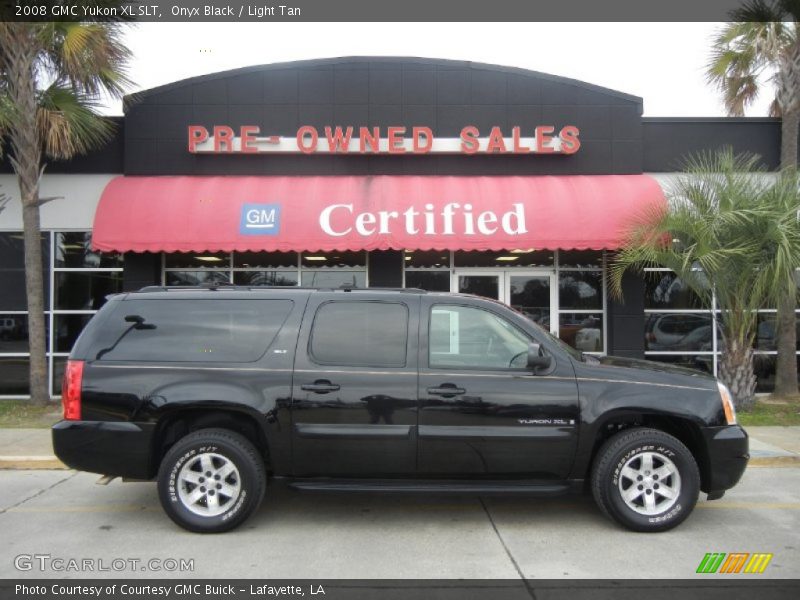 Onyx Black / Light Tan 2008 GMC Yukon XL SLT