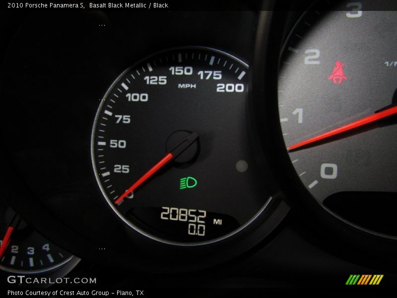 Basalt Black Metallic / Black 2010 Porsche Panamera S