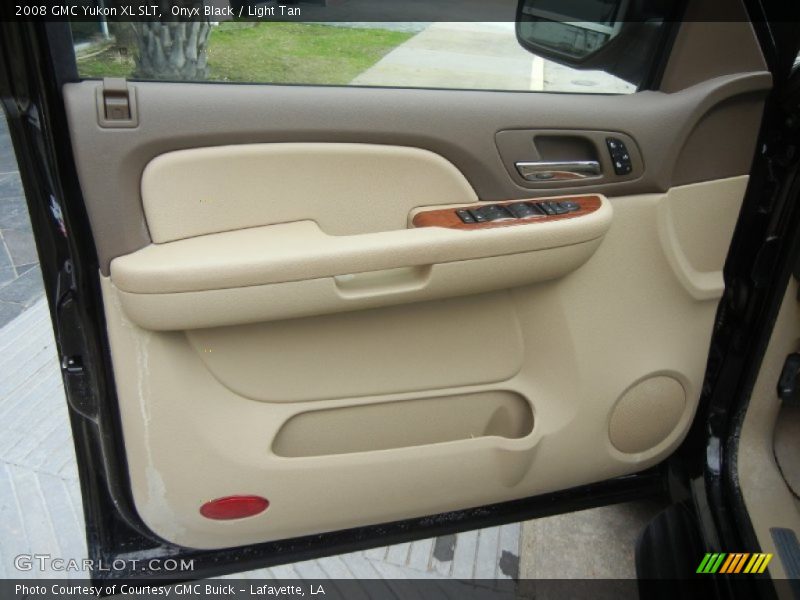 Onyx Black / Light Tan 2008 GMC Yukon XL SLT
