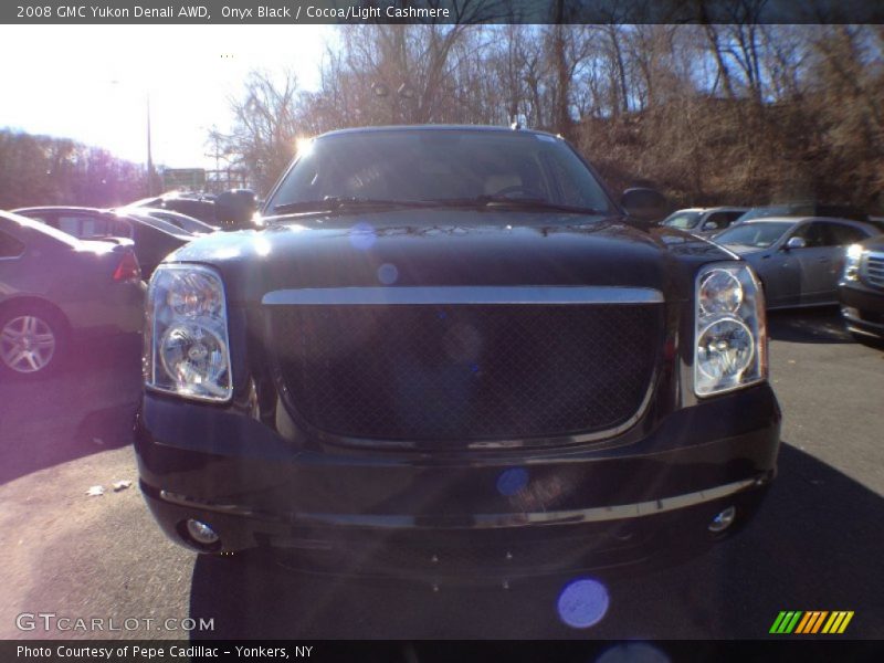Onyx Black / Cocoa/Light Cashmere 2008 GMC Yukon Denali AWD