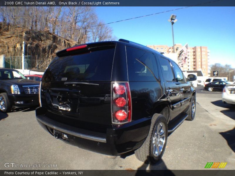 Onyx Black / Cocoa/Light Cashmere 2008 GMC Yukon Denali AWD