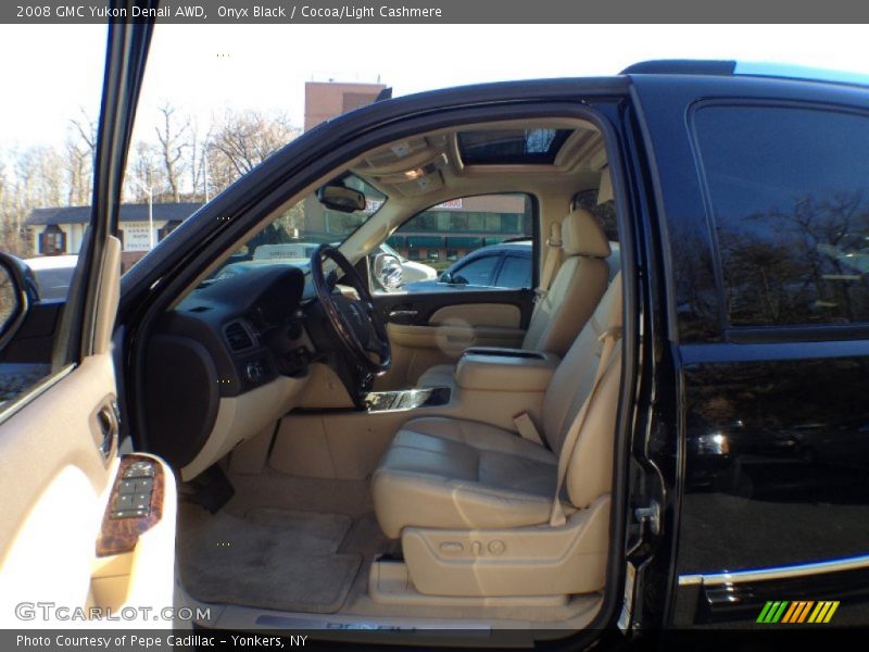 Onyx Black / Cocoa/Light Cashmere 2008 GMC Yukon Denali AWD