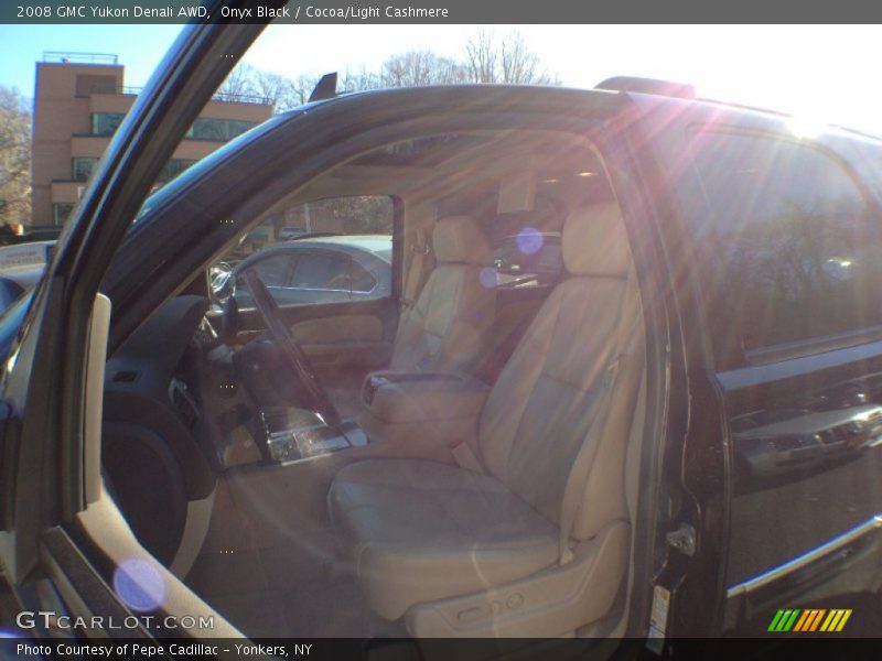 Onyx Black / Cocoa/Light Cashmere 2008 GMC Yukon Denali AWD