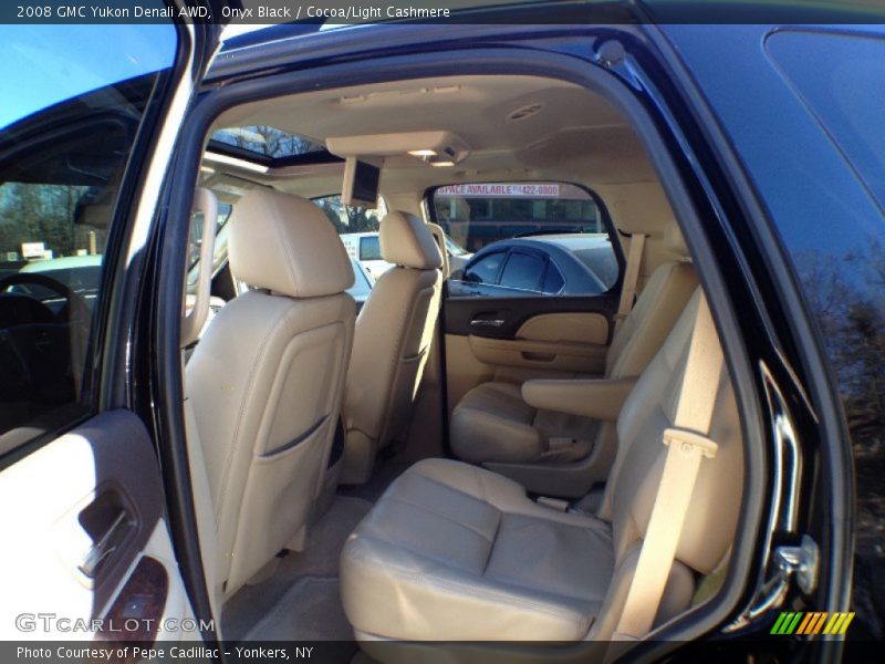 Onyx Black / Cocoa/Light Cashmere 2008 GMC Yukon Denali AWD