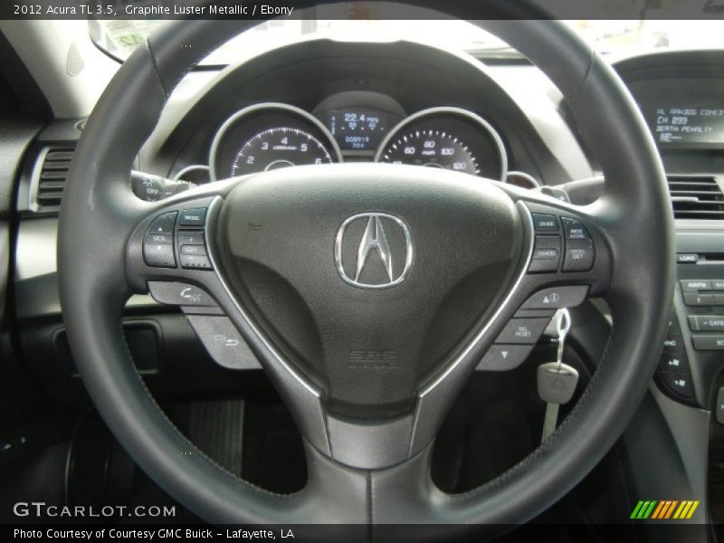 Graphite Luster Metallic / Ebony 2012 Acura TL 3.5