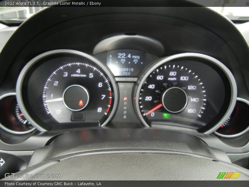 Graphite Luster Metallic / Ebony 2012 Acura TL 3.5