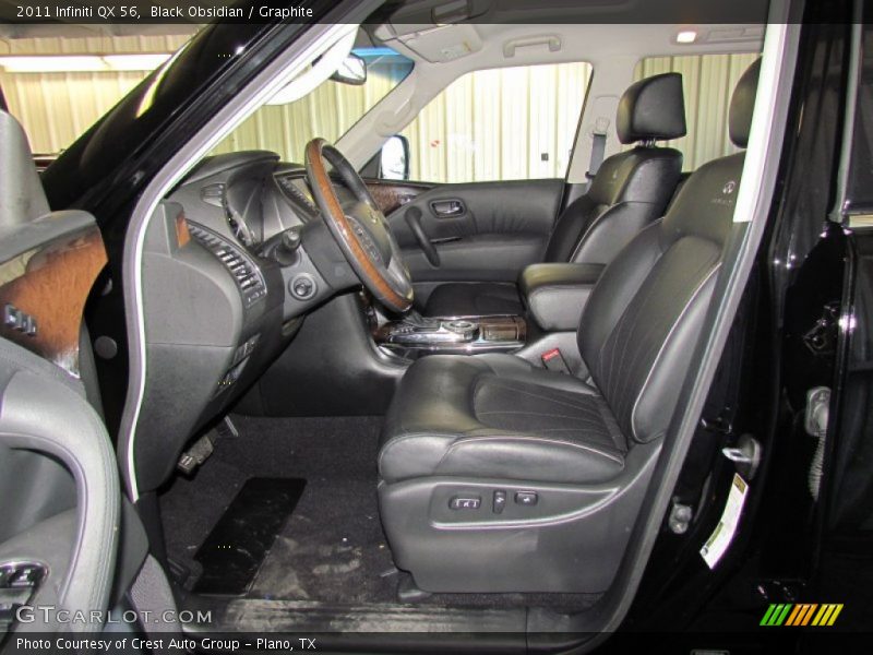 Front Seat of 2011 QX 56