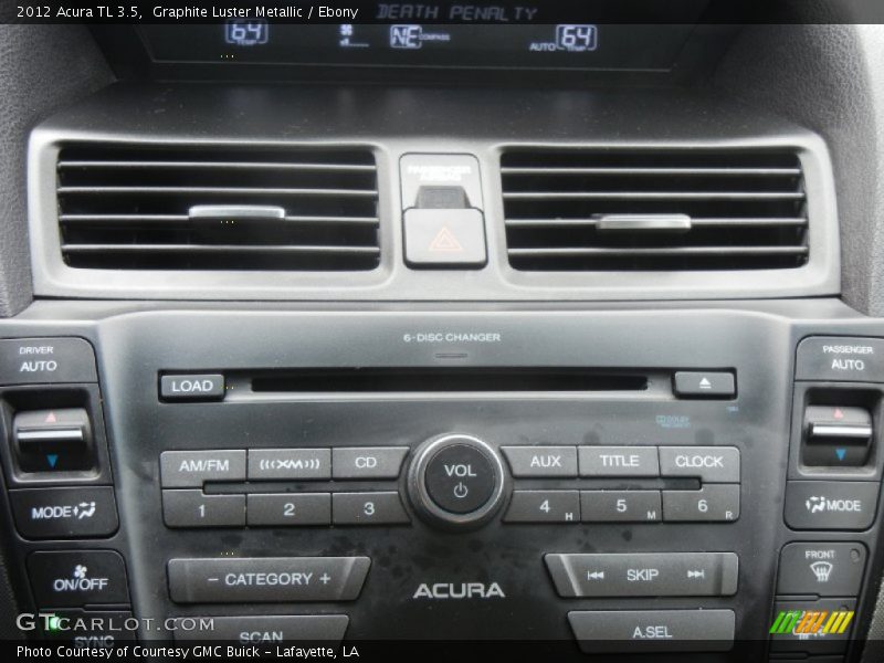 Graphite Luster Metallic / Ebony 2012 Acura TL 3.5