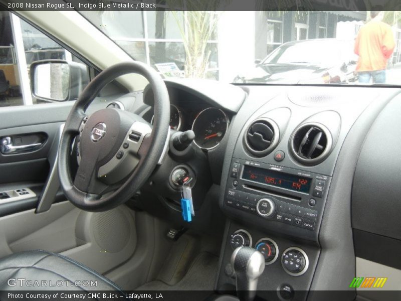 Indigo Blue Metallic / Black 2008 Nissan Rogue SL