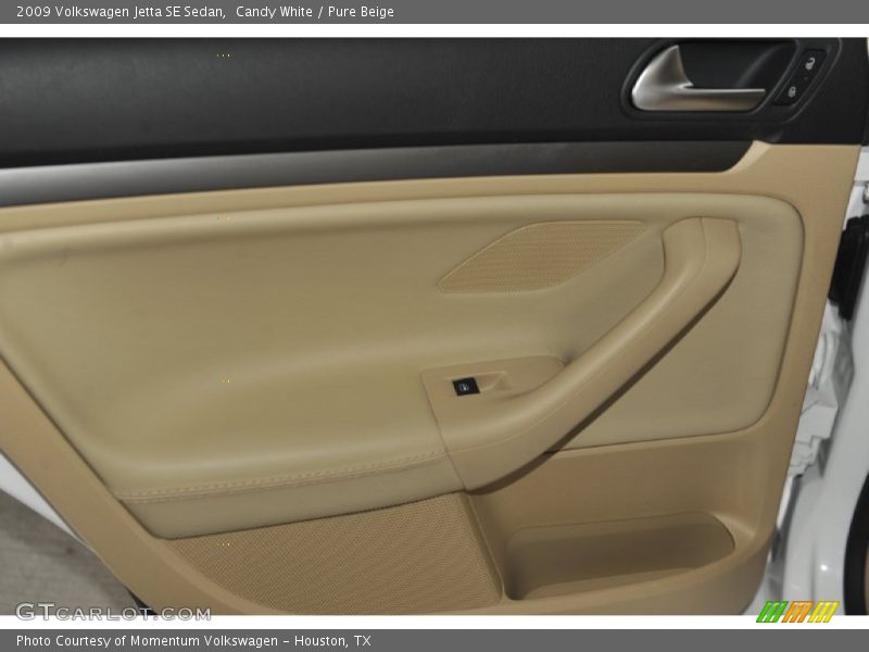 Candy White / Pure Beige 2009 Volkswagen Jetta SE Sedan
