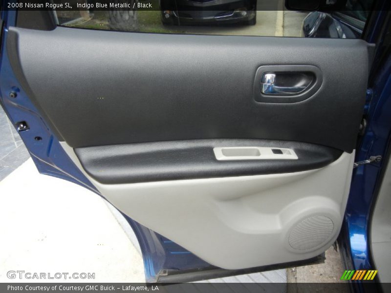 Indigo Blue Metallic / Black 2008 Nissan Rogue SL