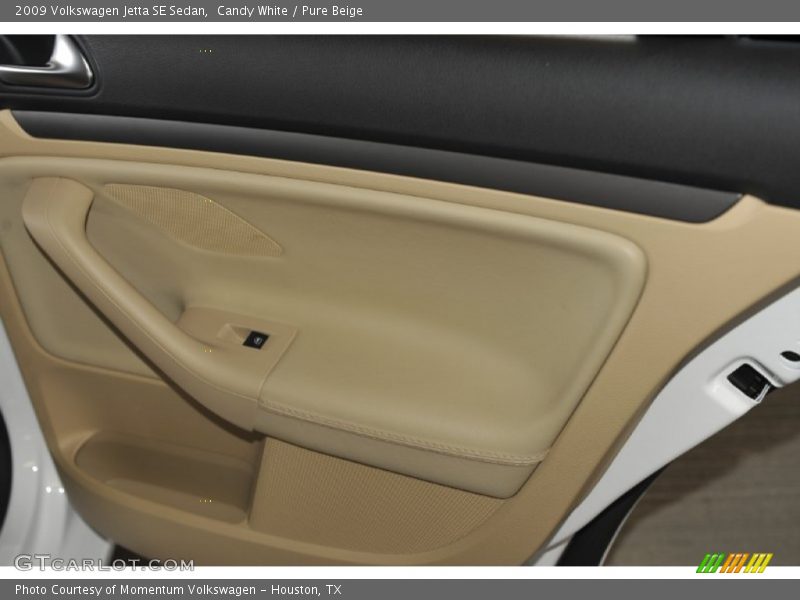 Candy White / Pure Beige 2009 Volkswagen Jetta SE Sedan