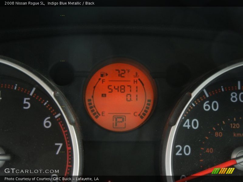 Indigo Blue Metallic / Black 2008 Nissan Rogue SL