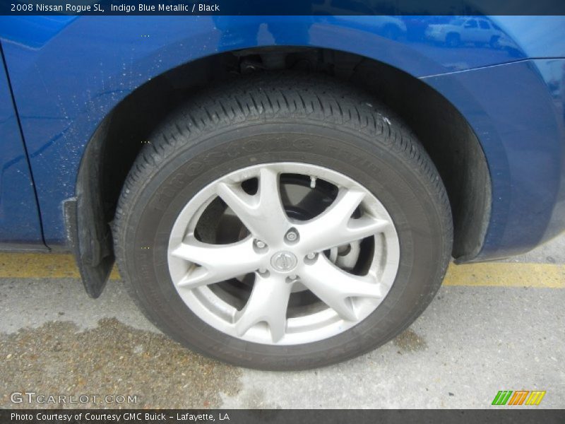 Indigo Blue Metallic / Black 2008 Nissan Rogue SL