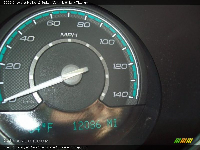 Summit White / Titanium 2009 Chevrolet Malibu LS Sedan