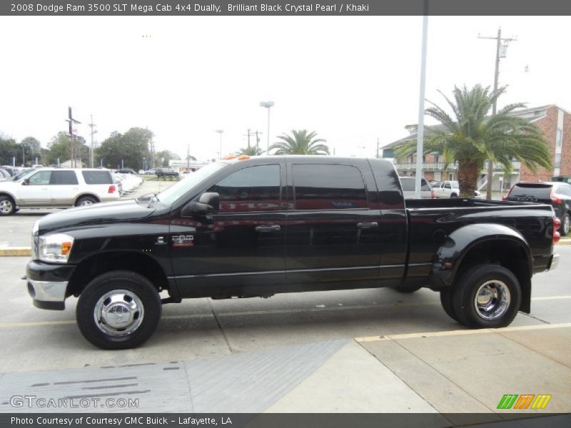  2008 Ram 3500 SLT Mega Cab 4x4 Dually Brilliant Black Crystal Pearl