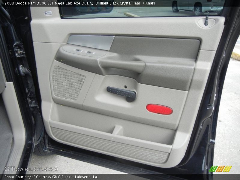 Brilliant Black Crystal Pearl / Khaki 2008 Dodge Ram 3500 SLT Mega Cab 4x4 Dually