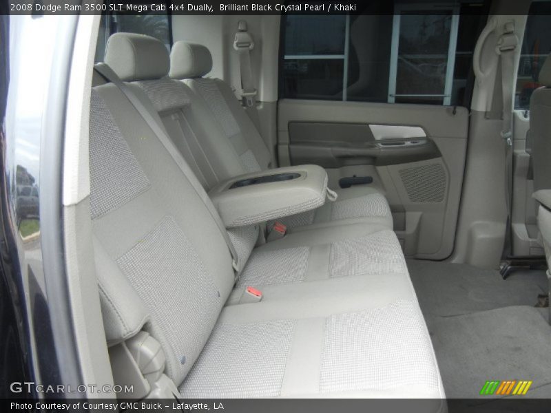 Brilliant Black Crystal Pearl / Khaki 2008 Dodge Ram 3500 SLT Mega Cab 4x4 Dually