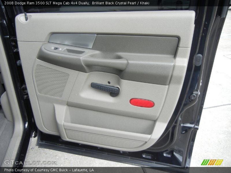 Brilliant Black Crystal Pearl / Khaki 2008 Dodge Ram 3500 SLT Mega Cab 4x4 Dually
