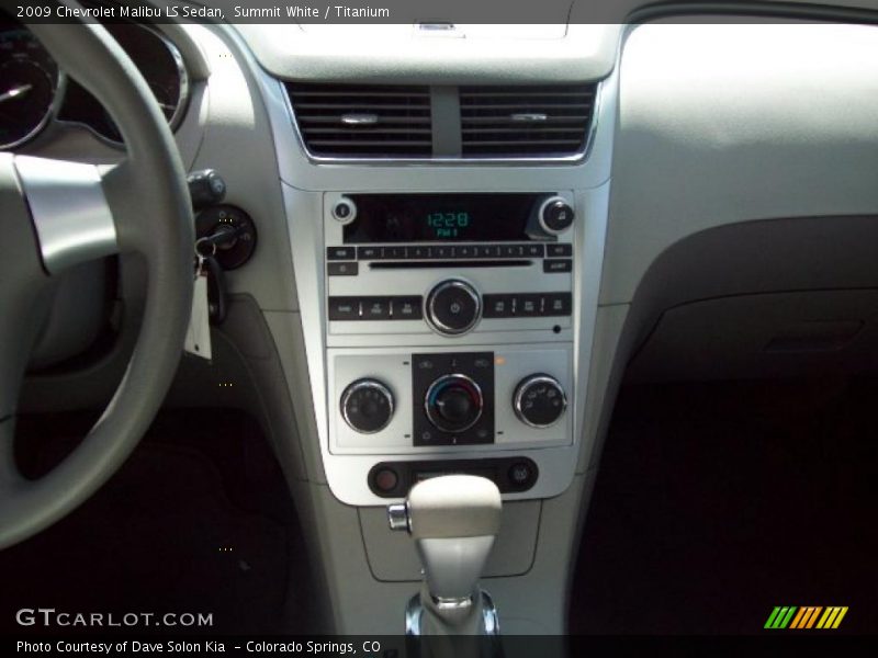 Summit White / Titanium 2009 Chevrolet Malibu LS Sedan