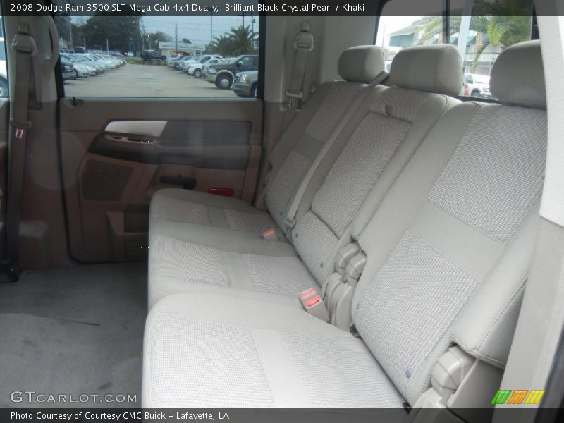 Brilliant Black Crystal Pearl / Khaki 2008 Dodge Ram 3500 SLT Mega Cab 4x4 Dually