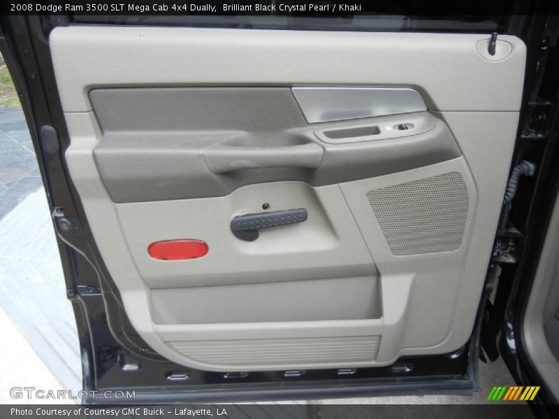 Brilliant Black Crystal Pearl / Khaki 2008 Dodge Ram 3500 SLT Mega Cab 4x4 Dually