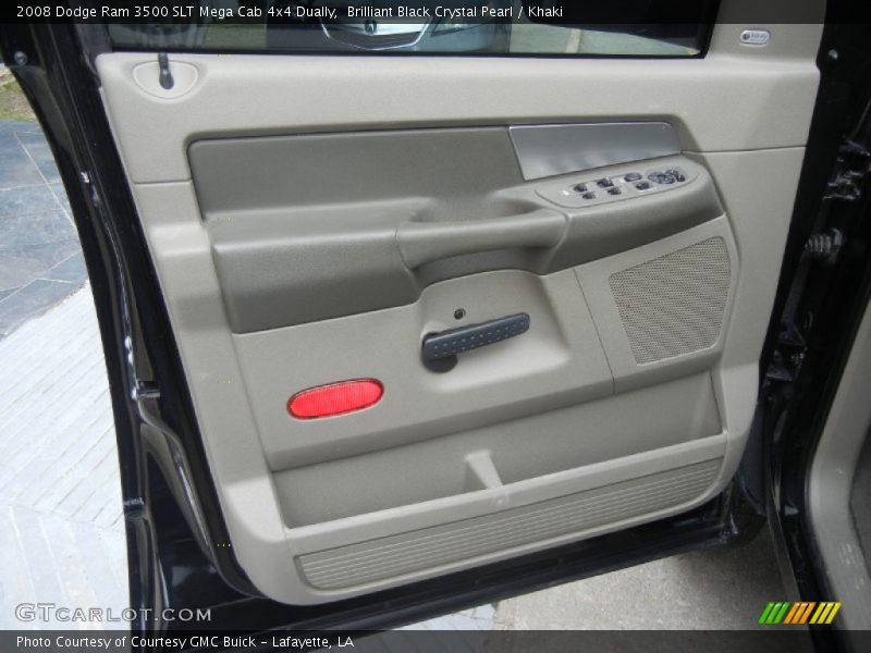 Brilliant Black Crystal Pearl / Khaki 2008 Dodge Ram 3500 SLT Mega Cab 4x4 Dually