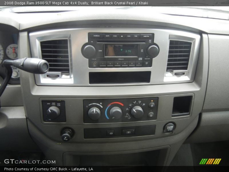 Brilliant Black Crystal Pearl / Khaki 2008 Dodge Ram 3500 SLT Mega Cab 4x4 Dually