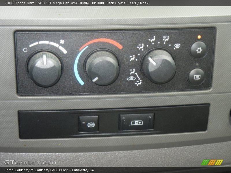 Brilliant Black Crystal Pearl / Khaki 2008 Dodge Ram 3500 SLT Mega Cab 4x4 Dually
