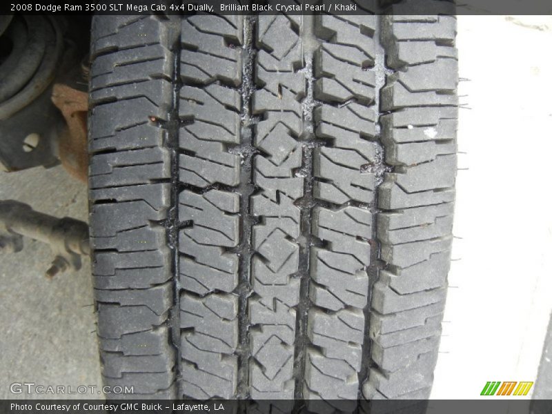 Brilliant Black Crystal Pearl / Khaki 2008 Dodge Ram 3500 SLT Mega Cab 4x4 Dually