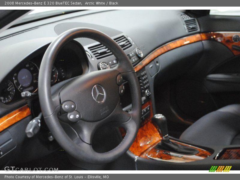 Arctic White / Black 2008 Mercedes-Benz E 320 BlueTEC Sedan