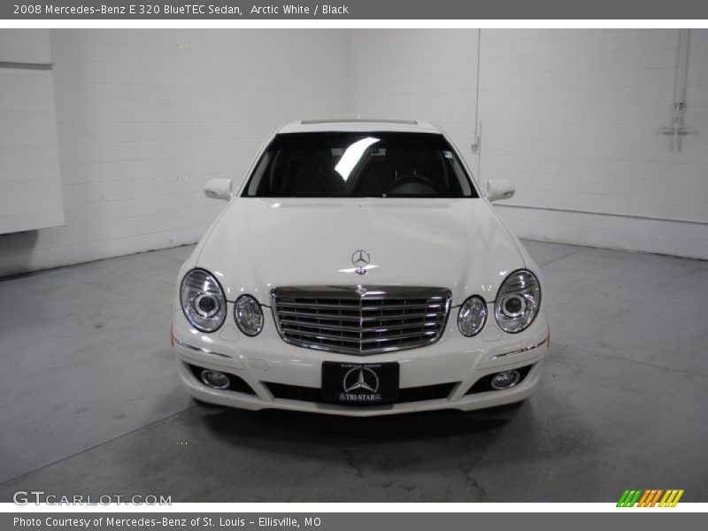 Arctic White / Black 2008 Mercedes-Benz E 320 BlueTEC Sedan