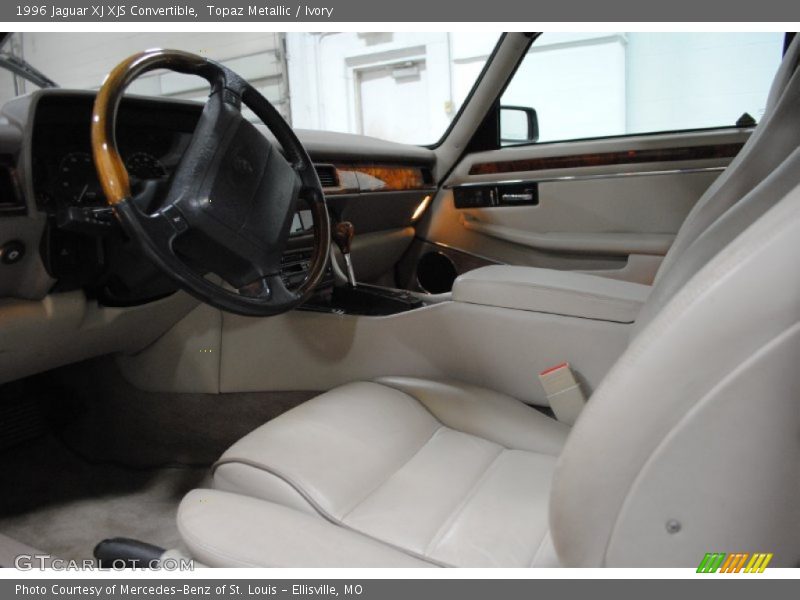 Topaz Metallic / Ivory 1996 Jaguar XJ XJS Convertible