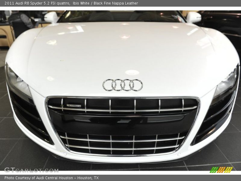 Ibis White / Black Fine Nappa Leather 2011 Audi R8 Spyder 5.2 FSI quattro