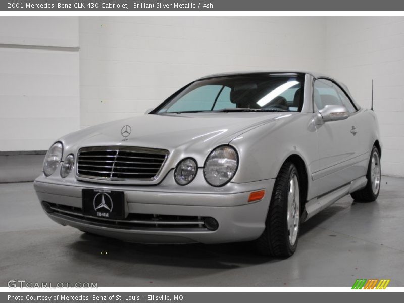 Brilliant Silver Metallic / Ash 2001 Mercedes-Benz CLK 430 Cabriolet