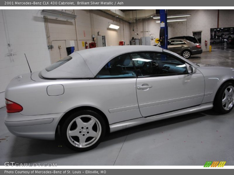 Brilliant Silver Metallic / Ash 2001 Mercedes-Benz CLK 430 Cabriolet