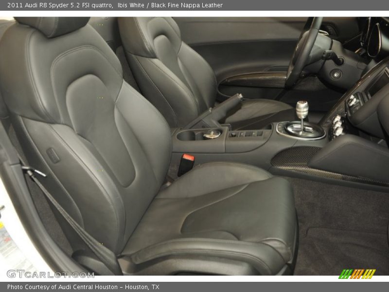  2011 R8 Spyder 5.2 FSI quattro Black Fine Nappa Leather Interior