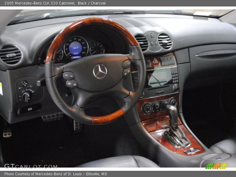 Black / Charcoal 2005 Mercedes-Benz CLK 320 Cabriolet